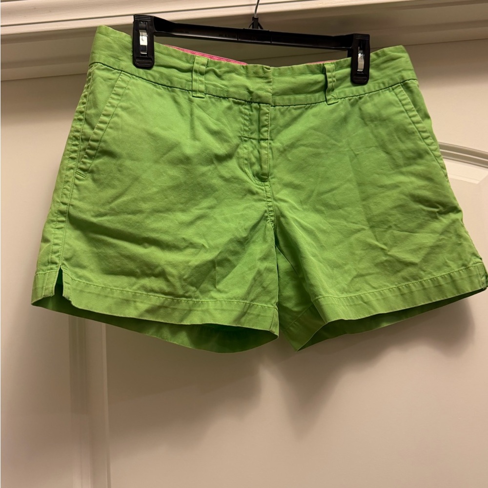 Lilly Pulitzer Shorts 6 Green Cotton Flat Pockets